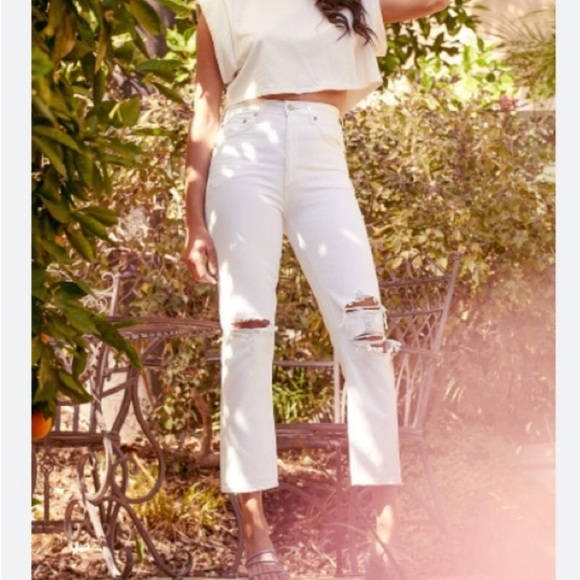 AGOLDE Riley Distressed Jean - Picture 1 of 7